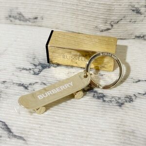 Burberry Gold-tone Skateboard Keyring / Keychain (From Beauty / Parfums Line)